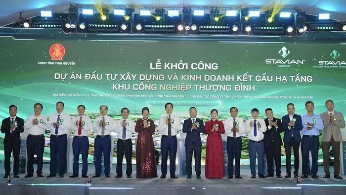 Dự án Đầu tư xây dựng và kinh doanh kết cấu hạ tầng Khu công nghiệp Thượng Đình chính thức khởi công.
