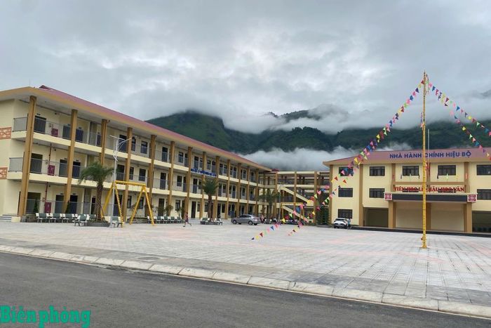 Trường Phổ thông nội trú liên cấp Tiểu học và Trung học cơ sở Pa Tần (tỉnh Lai Châu) đã sẵn sàng đón học sinh bước vào năm học mới 2026-2027. Ảnh: Vũ Hậu