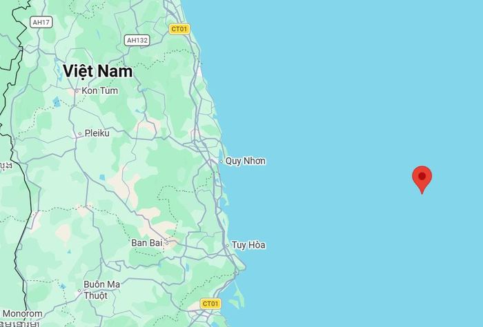 Vị trí tàu cá bị chìm. Ảnh: VISHIPEL
