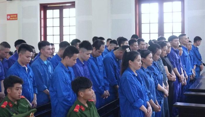Cả 48 bị cáo đều lĩnh án tù.
