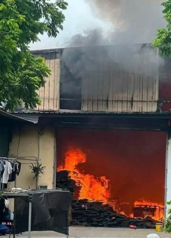Hiện trường vụ cháy.