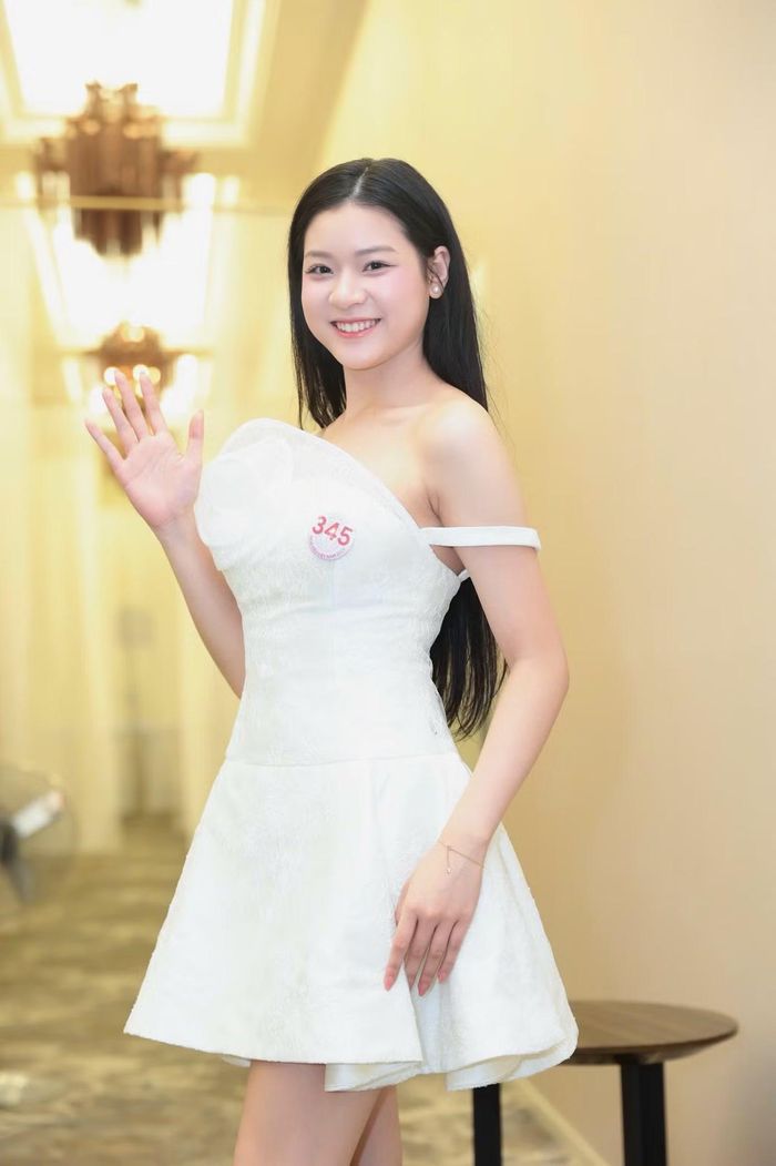Trần Phương Linh (SBD 345), sinh năm 2006, là sinh viên ngành Du lịch - Khách sạn - Nhà hàng, Đại học Thương mại. Bước vào Hoa hậu Việt Nam, Phương Linh chọn tâm thế cởi mở, quan sát, lắng nghe và liên tục hoàn thiện bản thân. Cô cho rằng điều quan trọng là không cố gắng trở thành phiên bản của người khác. Với người đẹp quê Ninh Bình, các thí sinh có thể cạnh tranh nhưng không nhất thiết phải hơn thua. Cô muốn cùng các bạn tạo nên hành trình đáng nhớ tại cuộc thi.