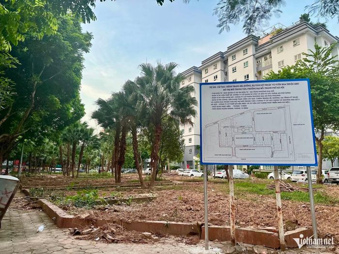Dự án cải tạo, chỉnh trang hè, đường, hạ tầng kỹ thuật và vườn hoa thuộc Khu đô thị mới Trung Văn.