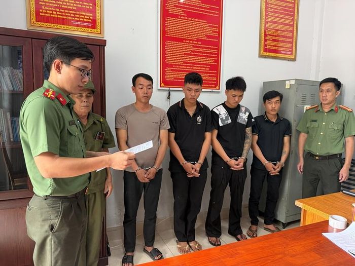 Các bị can: Trần Thanh Phong, Phạm Văn Minh, Phạm Thanh Sang và Trương Trường Chinh. (Ảnh:CA)