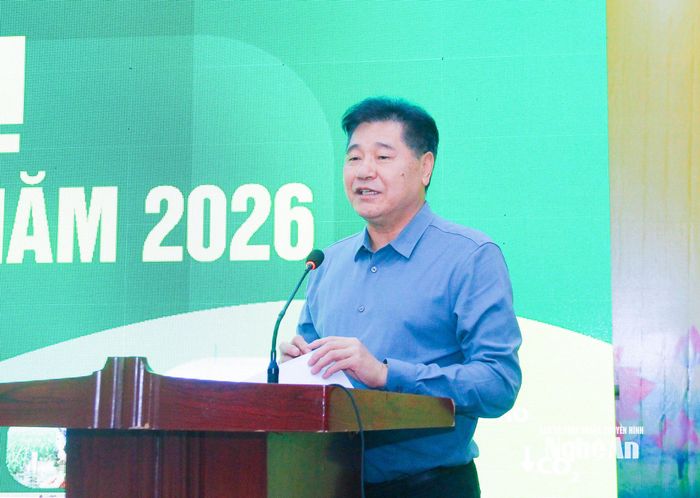Tiến sĩ Lê Quốc Thanh - Giám đốc Trung tâm Khuyến nông Quốc gia quán triệt những điểm mới của Nghị định số 268, ngày 01/7/2026 của Chính phủ về khuyến nông. Ảnh: Mai Hoa