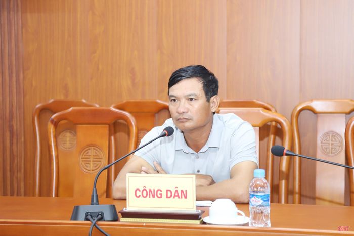 Công dân Trương Quang Nghĩa (phường Hà Huy Tập) kiến nghị liên quan tới hợp đồng kinh tế.