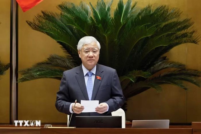 Phó Chủ tịch Thường trực Quốc hội Đỗ Văn Chiến phát biểu. (Ảnh: Doãn Tấn/TTXVN)