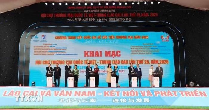 Hội chợ Thương mại quốc tế Việt-Trung năm 2025. (Ảnh: TTXVN)