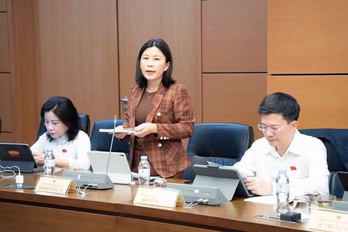 Đại biểu Lê Đào An Xuân, đoàn Đại biểu Quốc hội tỉnh Đắk Lắk. (Ảnh: Media Quốc hội)
