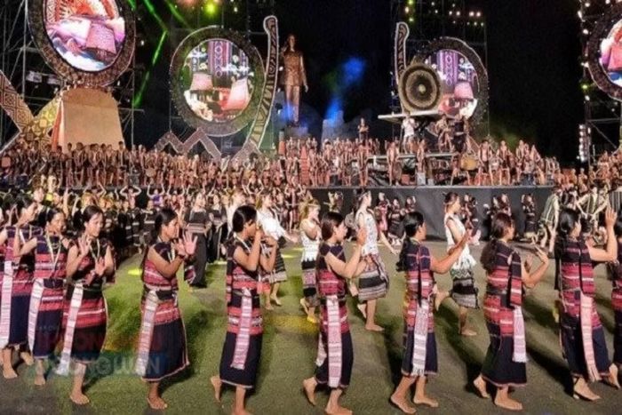 Quang cảnh Lễ hội Văn hoá cồng chiêng tại Gia Lai. (Ảnh: Sở Văn hóa, Thể thao và Du lịch tỉnh Gia Lai)