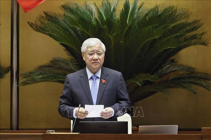Phó Chủ tịch Thường trực Quốc hội Đỗ Văn Chiến phát biểu. Ảnh: Doãn Tấn/TTXVN