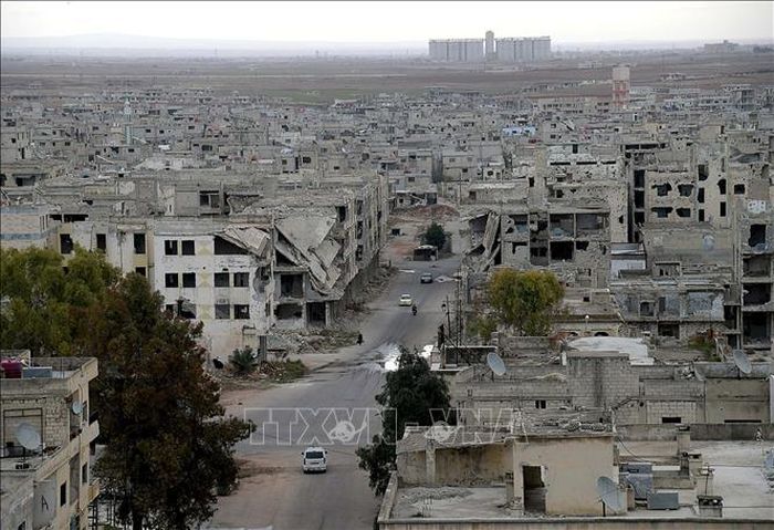 Quang cảnh thành phố Darra, Syria. Ảnh: THX/TTXVN