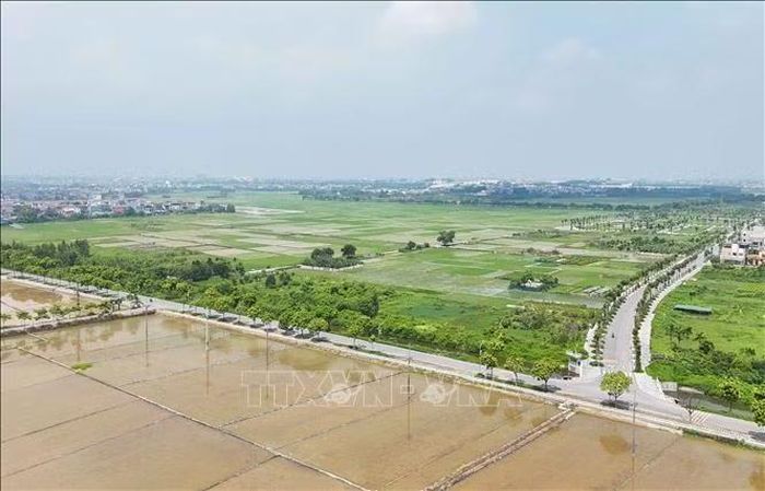 Hai xã Phúc Thịnh và Thư Lâm với định hướng đô thị xanh, thông minh, kỳ vọng thu hút 700.000 dân vào năm 2030, tạo tiền đề nhân rộng quản trị hiện đại cho Thủ đô. Ảnh: Phan Phương/TTXVN