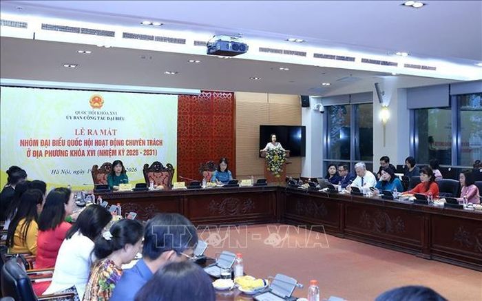 Phó Chủ tịch Quốc hội Nguyễn Thị Thanh dự Lễ ra mắt Nhóm đại biểu Quốc hội hoạt động chuyên trách ở địa phương khoá XVI (nhiệm kỳ 2026 - 2031). Ảnh: Tuấn Anh/TTXVN