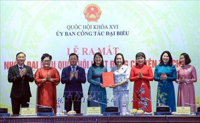 Phó Chủ tịch Quốc hội Nguyễn Thị Thanh trao Quyết định thành lập Nhóm đại biểu Quốc hội hoạt động chuyên trách ở địa phương khoá XVI (nhiệm kỳ 2026 - 2031). Ảnh: Tuấn Anh/TTXVN