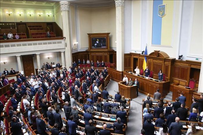 Toàn cảnh một phiên họp Quốc hội Ukraine tại Kiev. Ảnh: THX/TTXVN