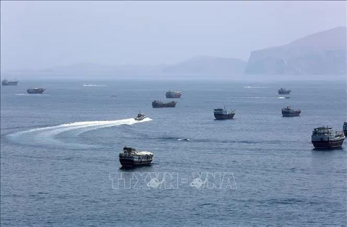 Quang cảnh eo biển Hormuz. Ảnh: THX/TTXVN