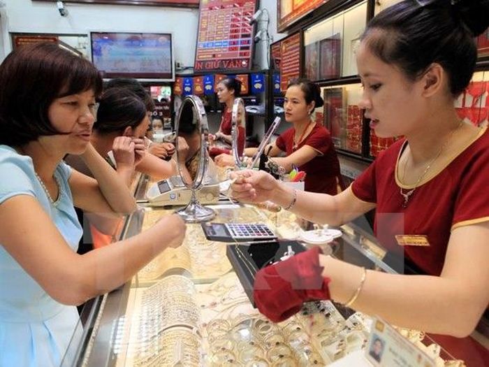 Cập nhật mới nhất giá vàng hôm nay 19/8. Ảnh: TTXVN