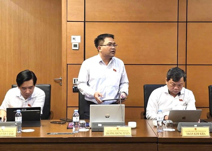 Đại biểu Trường Trung Tuyến (Đoàn Gia Lai). Ảnh: Bích Hồng/Bnews/vnanet.vn