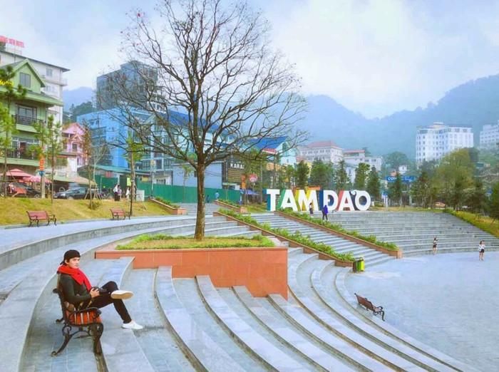 Quảng trường trung tâm ở Tam Đảo. Ảnh: Sưu tầm