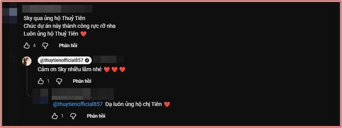 Fan Sơn Tùng công khai ủng hộ lần trở lại của Thủy Tiên (Ảnh: Chụp màn hình) 