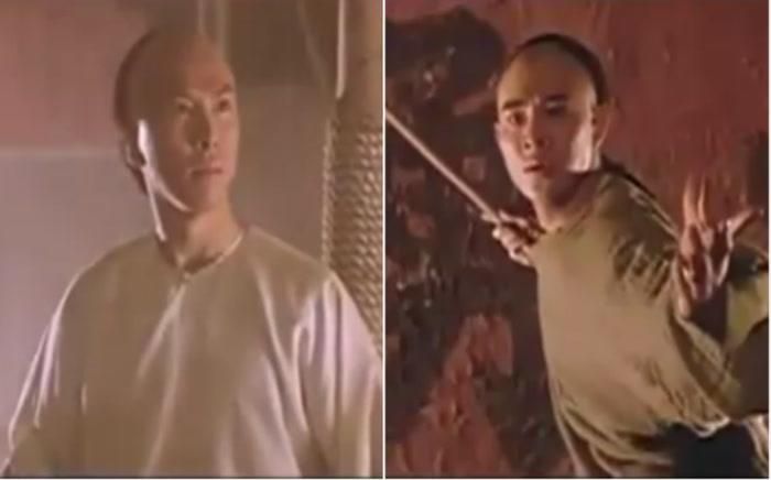 Màn giao đấu gậy của Chân Tử Đan và Lý Liên Kiệt trong Hoàng Phi Hồng 2: Nam nhi đương tự cường.