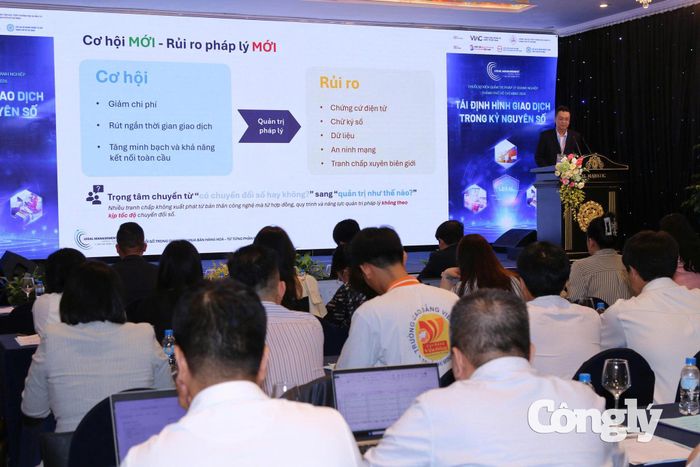 Hội nghị “Chuyển đổi số trong giao dịch mua bán hàng hóa: Từ từng phần đến toàn diện”.
