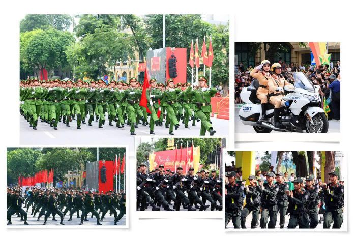 Một số hình ảnh trong chương trình Ngày hội vì Thủ đô bình yên diễn ra sáng 10/8/2025 tại phường Hoàn Kiếm, TP Hà Nội. Ảnh: qdnd.vn