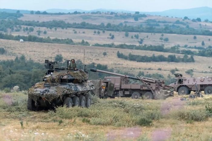 NATO tổ chức diễn tập Eagle Spearhead tại Romania với 7 nước đồng minh. Ảnh: Anadolu.