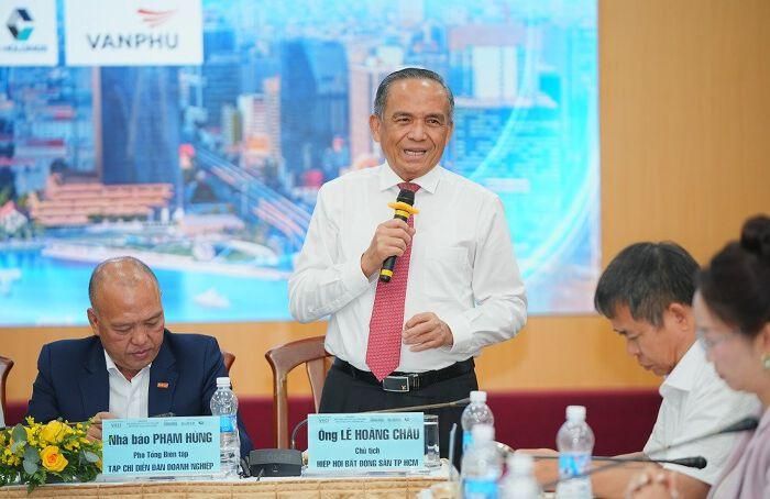 Ông Lê Hoàng Châu, Chủ tịch HoREA, cho rằng thị trường bất động sản đang trải qua quá trình tái cấu trúc mạnh mẽ. (Ảnh: DĐDN)