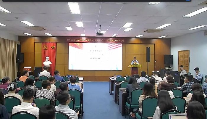 Hội thảo Phát triển kinh doanh xuất nhập khẩu với thị trường Hoa Kỳ. Ảnh: Vũ Khuê.