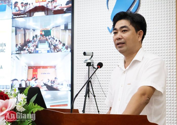 Phó Giám đốc Sở Nông nghiệp và Môi trường tỉnh An Giang Quách Văn Toàn thông tin chuyên đề giải pháp chống khai thác IUU.