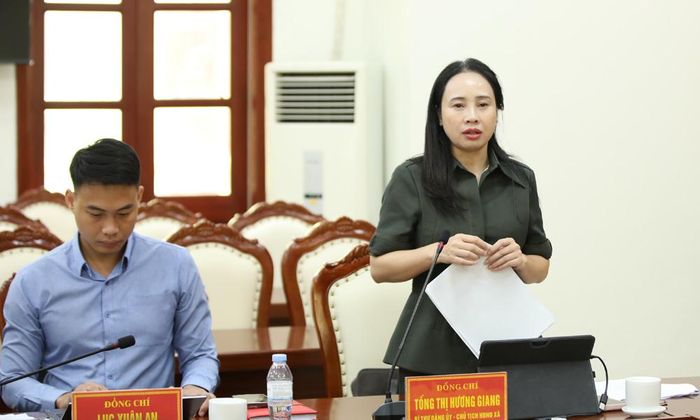 Lãnh đạo xã Sơn Động làm rõ những nội dung được Đoàn giám sát nêu ra.