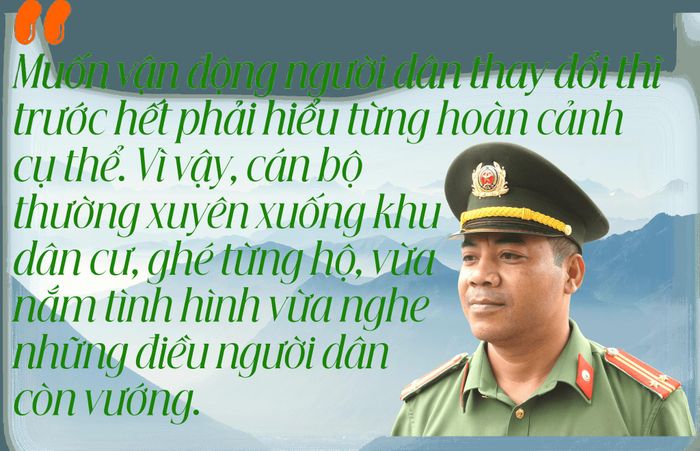 Trung tá Hồ Phi Sự, Phó Trưởng Công an xã Phước Năng.