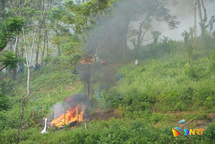 Nội dung diễn tập thực binh. Ảnh: THIỆN TÙNG