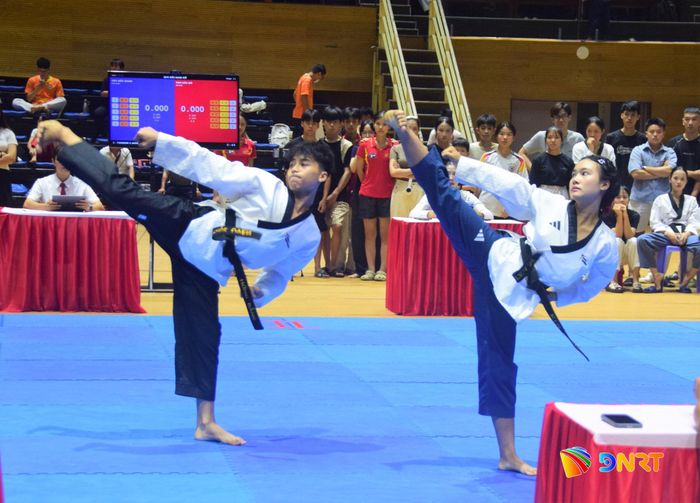 Nội dung quyền thuật diễn ra hấp dẫn. Ảnh: THÀNH DANH