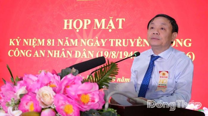 Đồng chí Phan Văn Thắng phát biểu chỉ đạo tại buổi họp mặt.