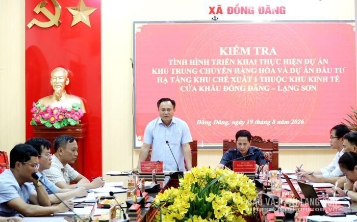 Đồng chí Lương Trọng Quỳnh, Ủy viên Ban Thường vụ Tỉnh ủy, Trưởng Ban Nội chính Tỉnh ủy phát biểu tại cuộc kiểm tra