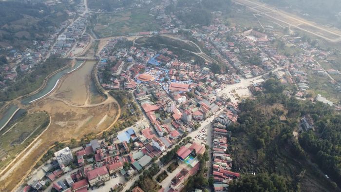 Trung tâm xã Bắc Hà.