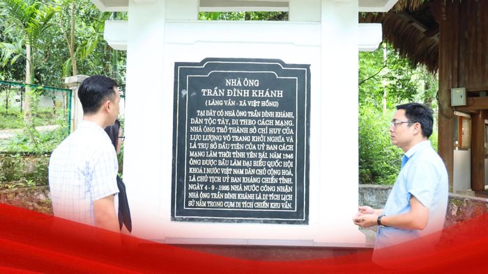 Di tích nhà ông Trần Đình Khánh trở thành “địa chỉ đỏ” giáo dục truyền thống cách mạng cho thế hệ trẻ hôm nay.