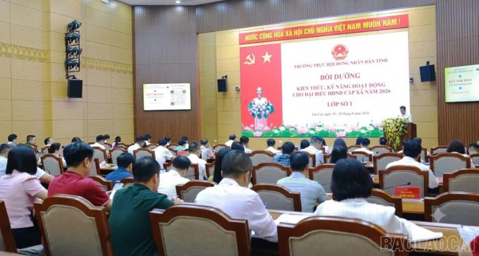 Quang cảnh lớp bồi dưỡng.