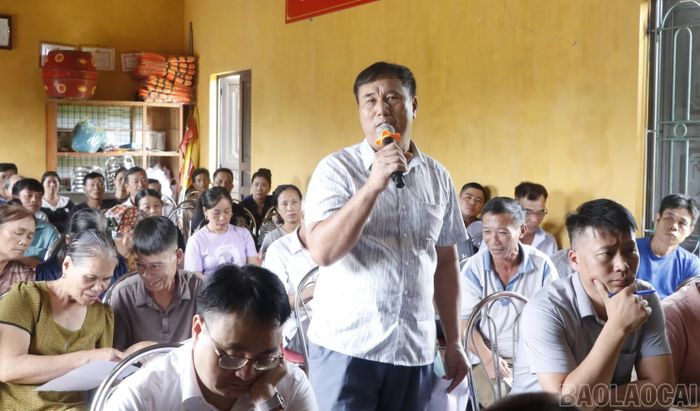 Đại diện các hộ dân đóng góp ý kiến về Quy hoạch phân khu xây dựng Khu công nghiệp Y Can.