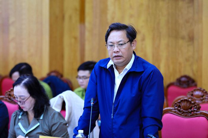 Phó Giám đốc Sở Văn hóa, Thể thao và Du lịch Lâm Đồng Võ Thành Huy góp ý về phương án thành lập Khu dự trữ thiên nhiên Tà Kóu