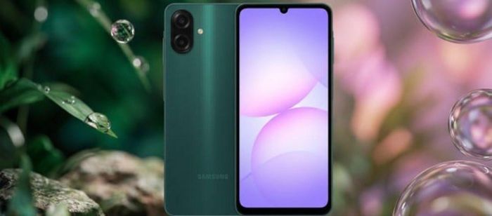 Galaxy A08 sở hữu màn hình giọt nước quen thuộc