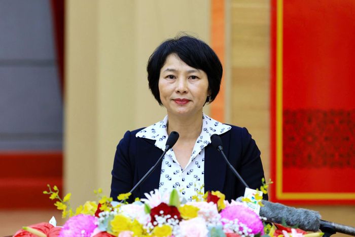 Phó Bí thư Tỉnh ủy, Chủ tịch Ủy ban MTTQ Việt Nam tỉnh Lâm Đồng Phạm Thị Phúc thông qua tờ trình về đề án Đổi tên Ban Tuyên giáo và Dân vận Tỉnh ủy