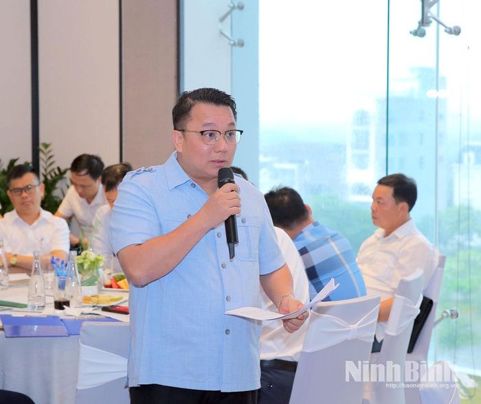 Đại diện doanh nghiệp phát biểu ý kiến tại Chương trình.