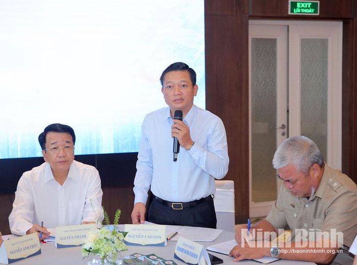 Đồng chí Nguyễn Cao Sơn, Tỉnh ủy viên, Phó Chủ tịch UBND tỉnh phát biểu tại Chương trình.