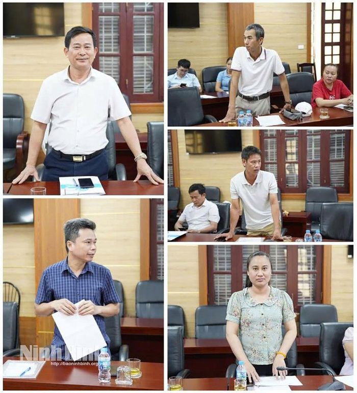 Đại diện các đơn vị sử dụng lao động phát biểu tại hội nghị.