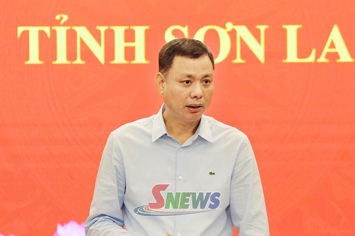 Đồng chí Nguyễn Thành Công, Phó Chủ tịch UBND tỉnh phát biểu kết luận cuộc làm việc.
