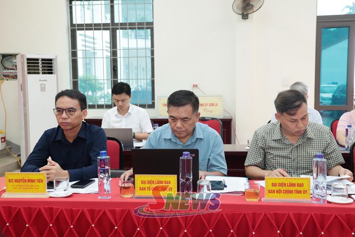 Các đại biểu dự cuộc làm việc.